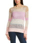 Фото #1 товара Wispr Pointelle Stripe Silk-Blend Sweater Women's