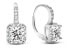 Charming silver earrings with zircons AGUC2699