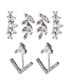 ფოტო #1 პროდუქტის Cubic Zirconia Earring Trio