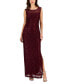 ფოტო #1 პროდუქტის Women's Sequined-Lace Boat-Neck Maxi Dress