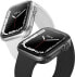 Uniq Etui UNIQ Glase Apple Watch 7 41mm przezroczysty-dymny/clear-smoke [2 PACK]