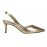 Фото #1 товара Nina Nina60 Metallic Pointed Toe Slingback Wedding Pumps Womens Gold Dress Casua