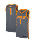 Фото #2 товара Men's #1 Gray Tennessee Volunteers Replica Jersey