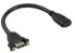 Фото #1 товара InLine HDMI 4K2K Adapter Type A female / A female with flange 0.6m