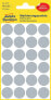 Фото #1 товара Avery Zweckform Avery Colour Coding Dots - Grey - Grey - Circle - Permanent - Paper - 1.8 cm - 94 pc(s)