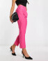 ASOS DESIGN Hourglass slim skim cigarette trouser in cerise pink US 14 - фото #8