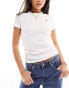 Фото #1 товара Lacoste crew neck short sleeve t-shirt in white