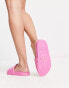 Truffle Collection Wide Fit pool slide in bright pink