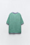 Oversize knit polo top