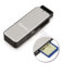 Фото #4 товара Hama 123900 - MicroSD (TransFlash) - MicroSDHC - MicroSDXC - MMC - SD - SDHC - SDXC - Black - Silver - USB 3.2 Gen 1 (3.1 Gen 1) - 68.1 mm - 22.7 mm - 12 mm
