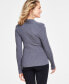 Women's Ribbed Surplice Pullover Sweater, Created for Macy's