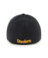 Фото #2 товара Men's Black Pittsburgh Steelers Franchise Logo Fitted Hat