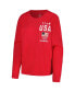 Фото #2 товара Women's Red Team USA Long Sleeve T-shirt