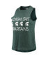 Women's Black, Green Michigan State Spartans Tank Top and Pants Sleep Set