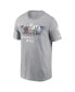 ფოტო #3 პროდუქტის Men's Heather Gray New England Patriots Vs. Indianapolis Colts 2023 Frankfurt Game Essential T-shirt