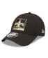 Фото #1 товара Men's Black New Orleans Saints Framed AF 9FORTY Snapback Hat