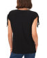 Фото #2 товара Women's Solid-Color V-Neck Shirred Shoulder Top