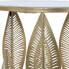 Вспомогательный стол DKD Home Decor Позолоченный Металл Мрамор 42 x 42 x 65,5 cm