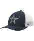 ფოტო #2 პროდუქტის Men's '47 Navy, White Dallas Cowboys Trophy Flex Hat