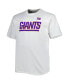 Фото #3 товара Men's White New York Giants Big and Tall Hometown Collection Hot Shot T-shirt