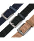 Men's Elastic Braided Stretch Belt for Big & Tall Pack of 3