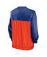 Men's Royal, Orange New York Mets Cooperstown Collection V-Neck Pullover Windbreaker