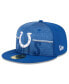 Фото #2 товара Men's Royal Indianapolis Colts 2023 NFL Training Camp 59FIFTY Fitted Hat