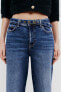 Z1975 straight-leg cropped high-waist belted jeans