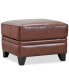 Фото #1 товара CLOSEOUT! Ciarah Leather Ottoman, Created for Macy's