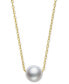 Cultured Freshwater Pearl (7mm) Slide Pendant Necklace, 16" + 2" extender