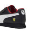 Puma Scuderia Ferrari Roma Via Mens Black Motorsport Inspired Sneakers Shoes