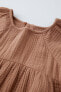 Фото #5 товара Платье из рельефной ткани с пуговицами ZARA