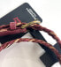 Levi’s Leather Braided Belt Fuchsia Pink Cream New Size Small