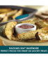 Nonstick Bakeware Cookie Pan and Turner Spatula Set, 5-Pc., Marine Blue Handles