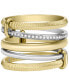 Фото #1 товара All Stacked Up Two-Tone Stainless Steel Prestack Ring