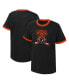 ფოტო #1 პროდუქტის Big Boys Black Distressed Philadelphia Flyers Ice City T-shirt