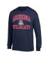 ფოტო #3 პროდუქტის Men's Navy Arizona Wildcats High Motor Long Sleeve T-shirt
