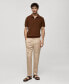 Фото #7 товара Men's Straight-Linen Pants