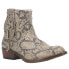 Фото #2 товара Dingo Clementine Snake Print Round Toe Studded Booties Womens Beige Casual Boots