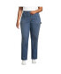 Фото #5 товара Plus Size Recover High Rise Relaxed Straight Leg Utility Blue Jeans