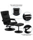 Фото #24 товара Contemporary Multi-Position Recliner & Ottoman W/ Wrapped Base