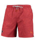 ფოტო #3 პროდუქტის Men's Red Atlanta Falcons Naples Layered Leaves Swim Trunks