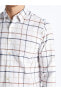 Фото #2 товара Рубашка мужская LC WAIKIKI Classic Regular Fit с длинным рукавом ажурной клетки👔