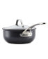 X Hybrid Nonstick Saucier Pan with Lid, 2.5-Quart