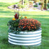 Фото #2 товара Galvalume Steel Round Raised Garden Bed - Silver - 36 in