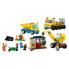 LEGO Work And Crane Trucks With Demolition Ball Construction Game