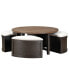 Dawnwood 42" Wood Round Cocktail Nesting Table, Created for Macy's