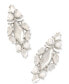 ფოტო #1 პროდუქტის Rhodium-Plated Cultured Freshwater Pearl & Mother-of-Pearl Statement Earrings