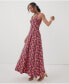 Women's Fit & Flare Open Back Maxi Dress