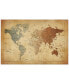 Фото #1 товара Michael Tompsett 'Time Zones Map of the World' Canvas Art - 32" x 22"